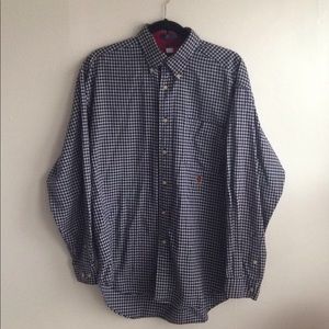 Tommy Hilfiger Blue/White Gingham Button Down M